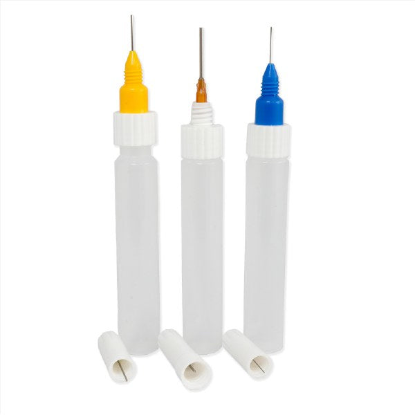 Fineline Applicator 3 Pack Variety. 15g, 18g, 20g with 1oz Tubes
