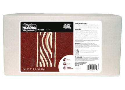 DL-70 Oxblood 10# Dry ^6 Amaco Dipping Glaze