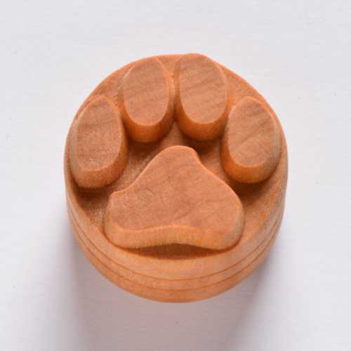 Dog Paw Print - Large Round Stamp (SCL-065 MKM)