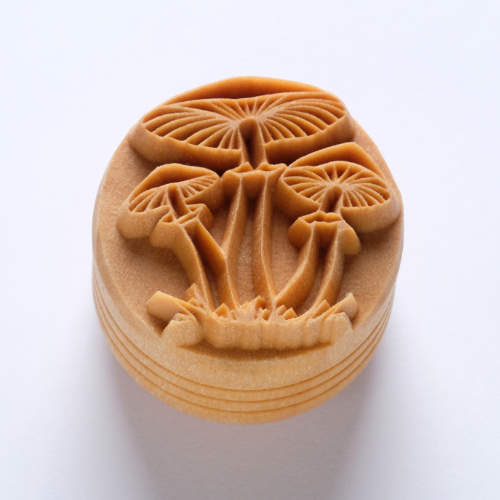 SCL-151 - Large Round Stamp – Cluster of Mushrooms