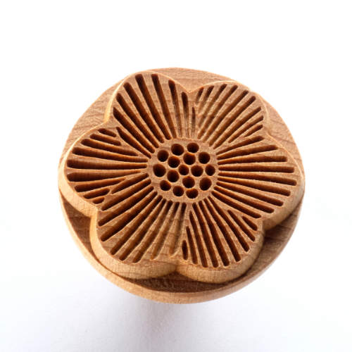 SCXL-055 - Extra Large Round Stamp - Flower Design