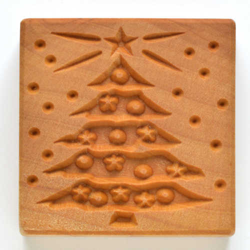 Christmas Tree - Large Square Stamp (SSL-045)