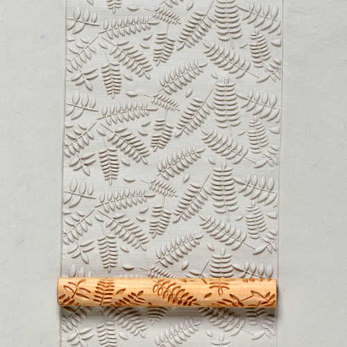 TW-010 - Twig Texture Roller – Fern Leaves 1