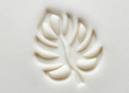 SCL-144 - Large Round Stamp – Monstera Leaf