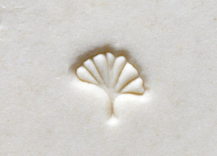 Ginkgo Leaf - Mini Round Stamp (Smr-028 MKM)