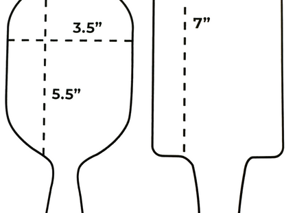 PD-12 Straight Scoops, 1/4" Scallop Textured Paddle