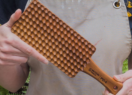PD-4 Small Diagonal Scoops, 3/8" Scallop Textured Paddle