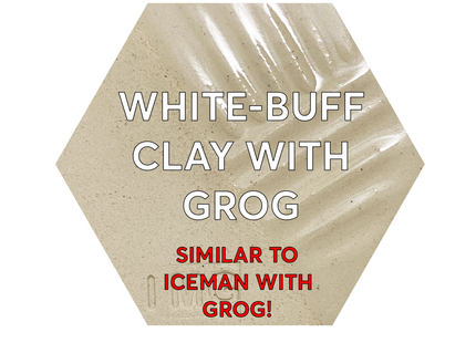 White-Buff with Grog X Clay Batch 25# Delivered
