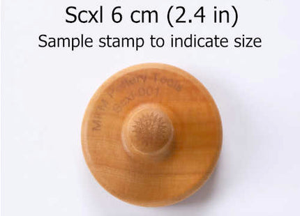 SCXL-003 - Extra Large Round Stamp - Pine Cone 2