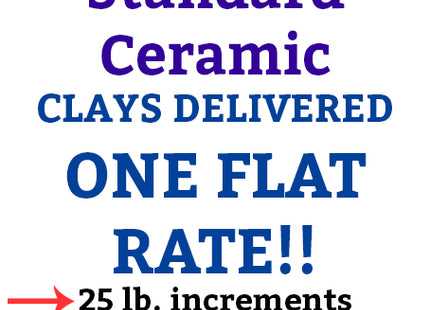 Standard Ceramics 25# Clay Delivered!