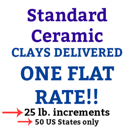 Standard Ceramics 25# Clay Delivered!